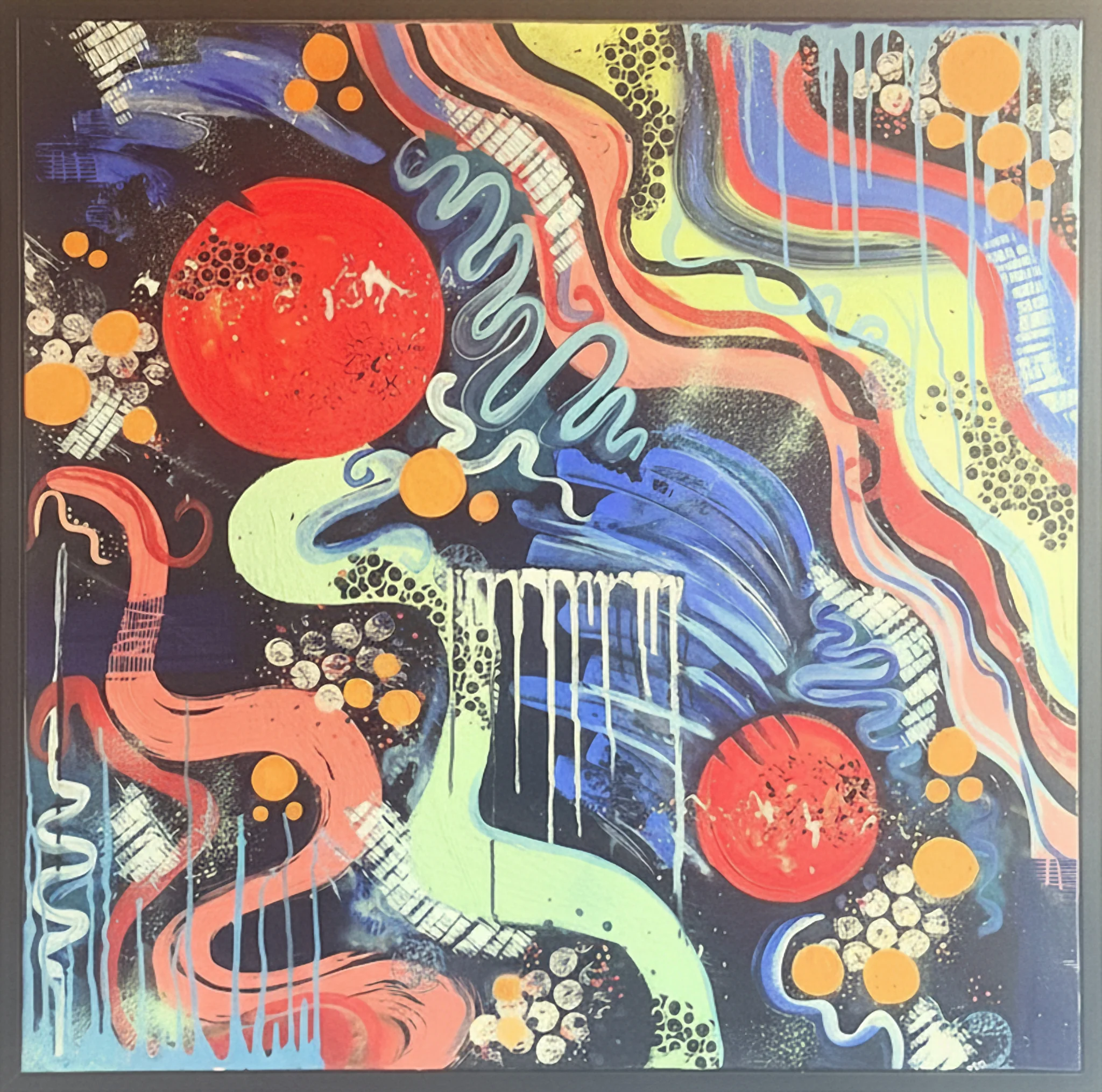 Candy Rain, acrylic on canvas